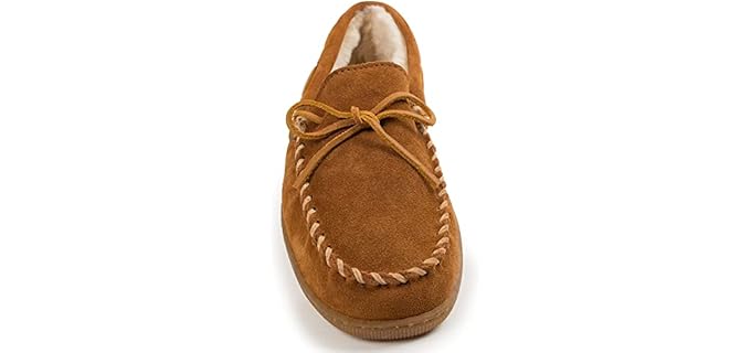 Minnetonka Men's Pile Lined - Indoor Fur Slippers