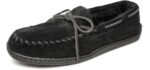 Minnetonka Men's Hardsole - Leather Slipper