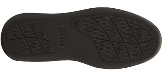 Minnetonka Men's Hardsole - Leather Slipper