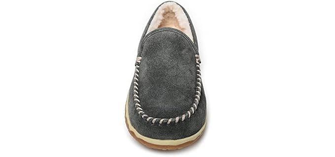 Minnetonka Men's Tilden - Leather Slipper
