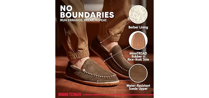 Minnetonka Men's Tilden - Indoor/Outdoor Slippers