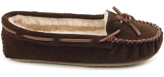 Minnetonka Women's Cally - Indoor Fur Slippers
