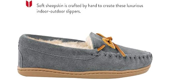 Minnetonka Women's Hardsole - Slippers for Pregnant Women