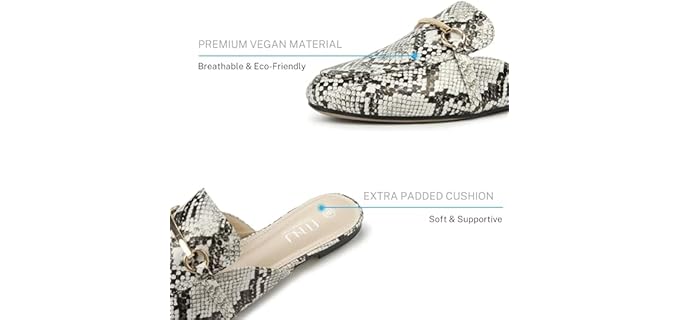 Musshoe Women's Flat - Comfortable Mules for Work