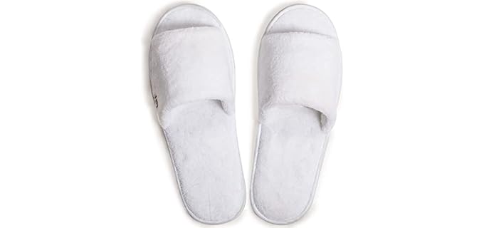 Nicely Neat Men's Spa - Fleece Travel Slippers