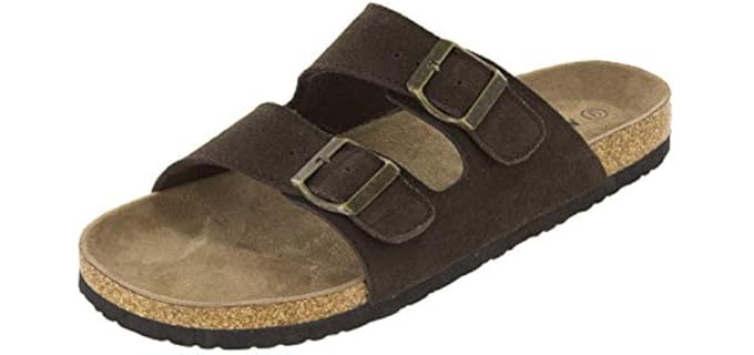 Northside Men's Phoenix - Two Strap Sandals with a Cork Footbed