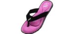 Norty Women's Casual - Memory Foam Flip-Flops for Achilles Tendonitis