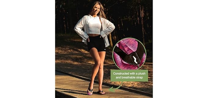 Norty Women's Casual - Memory Foam Flip-Flops for Achilles Tendonitis