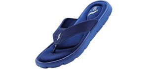 Norty Men's Casual - Memory Foam Flip-Flops for Achilles Tendonitis