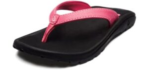 Olukai Girl's Kulapa - Flip Flops for Big Kids