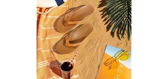 Oncai Women's Flip Flop - Cork Flip Flops