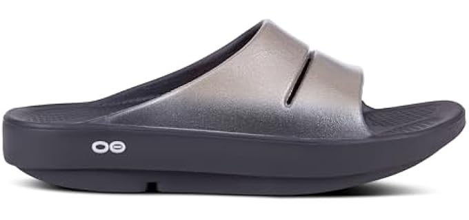 Oofos Women's OOahh Luxe - Slide Sandals for Plantar Fasciitis