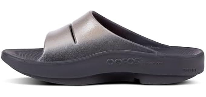 Oofos Women's OOahh Luxe - Slide Sandals for Plantar Fasciitis