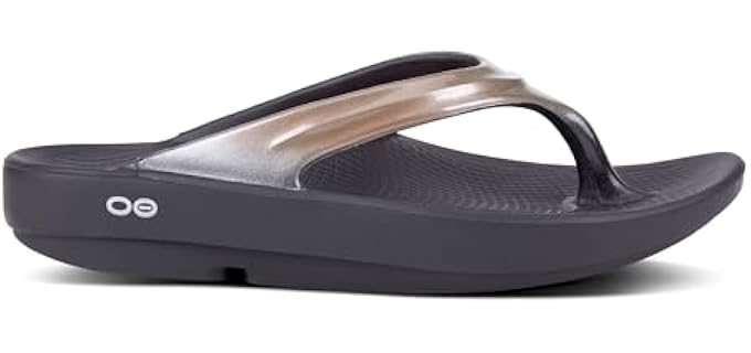 Oofos Women's Luxe - Flip Flops for Plantar Fasciitis