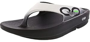 Oofos Men's Sport Flips - Flip Flops for Plantar Fasciitis