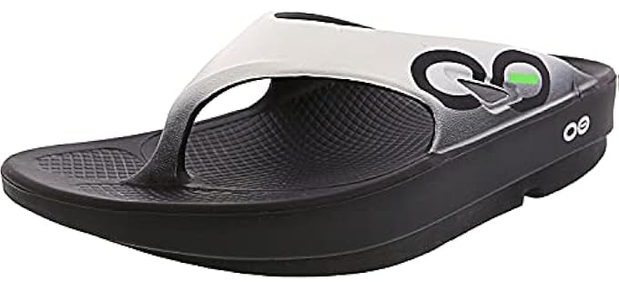 Oofos Men's Sport Flips - Flip Flops for Plantar Fasciitis