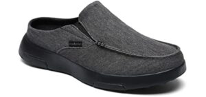 OrthoComfoot Men's Heel Pain - Slippers for Achilles Tendonitis