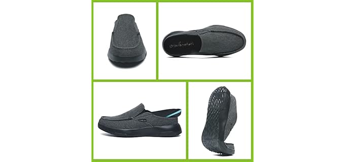OrthoComfoot Men's Heel Pain - Slippers for Achilles Tendonitis