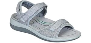 Orthofeet Women's Calypso - Sandals for Plantar Fasciitis
