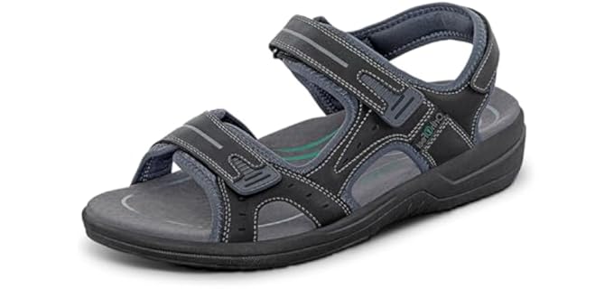 Orthofeet Men's Gemini - Orthopedic Sandals for Extensor Tendonitis