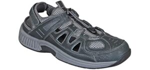Orthofeet Men's Alpine - Sandal for Plantar Fasciitis