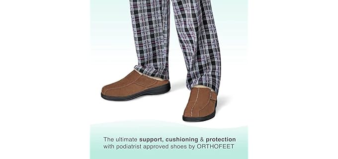 Orthofeet Men's Asheville - Metatarsalgia Slipper