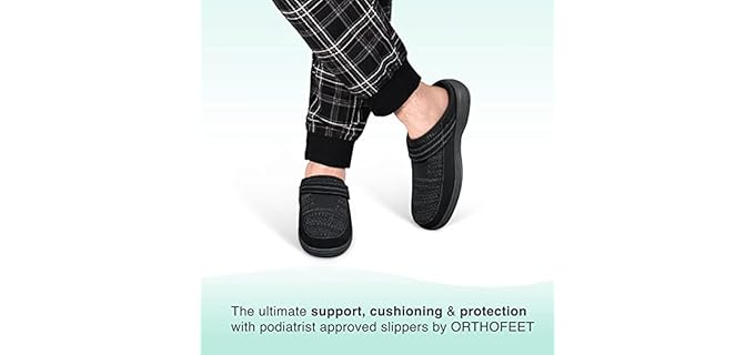 Orthofeet Men's Innovative - Diabetes Slip On Slipper Shoe