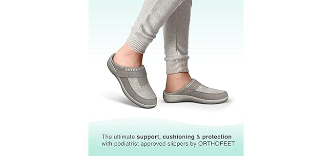 Orthofeet Women's Innovative - Diabetes Slip On Slipper Shoe