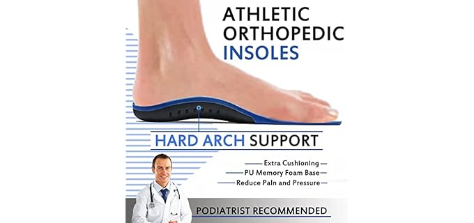 Crinova Unisex Plantar Fasciitis Insoles - Heavy Duty Support
