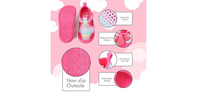 Ranly & Smily Girls's Nerteo - Kids Snorkeling Sandals