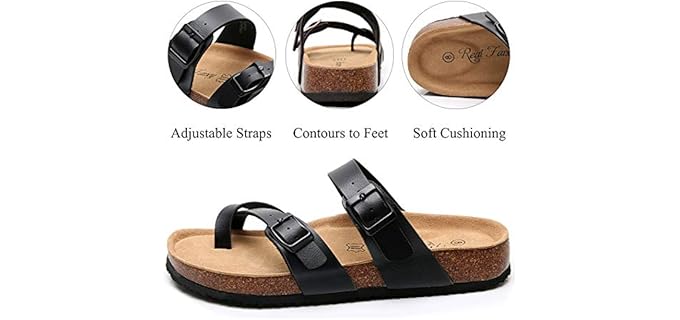 Real Fancy Men's Arizona - Cork Footbed Toe Loop Sandals