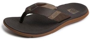 Reef Men's Santa Ana - Comfortable Flip-Flops for Athlete’s Foot
