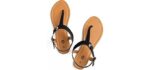 Rekayla Women's Flats - T-Strap Sandals