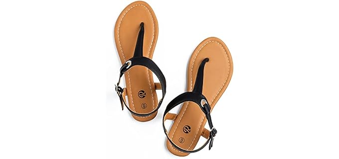 Rekayla Women's Flats - T-Strap Sandals