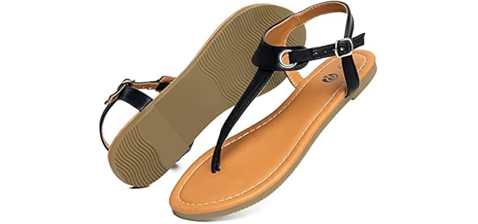 Rekayla Women's Flats - T-Strap Sandals