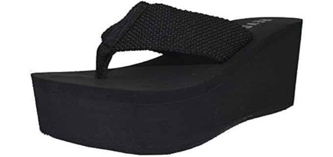Revol Women's Heat01 - Platform Flip Flops