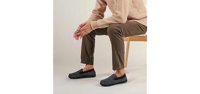 RockDove Men's Moc - Summer Slipper for Cracked Heels