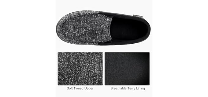 RockDove Men's Moc - Summer Slipper for Cracked Heels