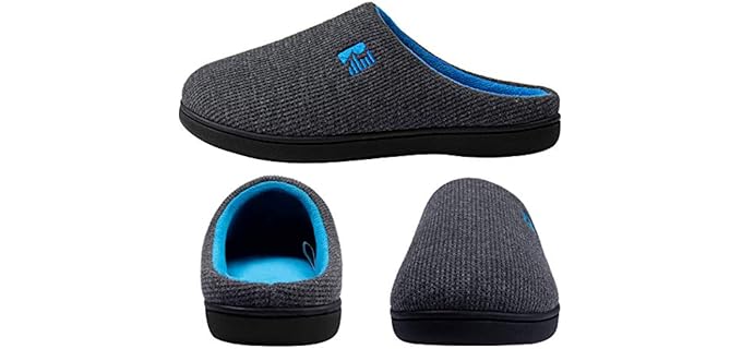 RockDove Men's Original - Memory Foam Slip On Slippers for Diabetics