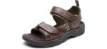 Rocport Men's Rocklake - Genuine Leather Sandal for Flat Feet