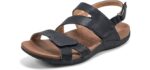 Rockport Women's Adjustable - Sandal for Bunions