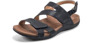Rockport Women's Adjustable - Elegant Sandal for Heel Pain