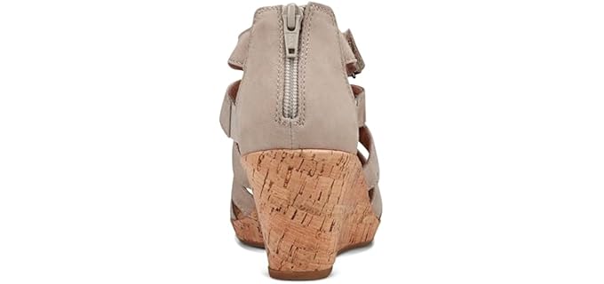 Rockport Women's Briah - Wide Width Wedge Dress Sandal