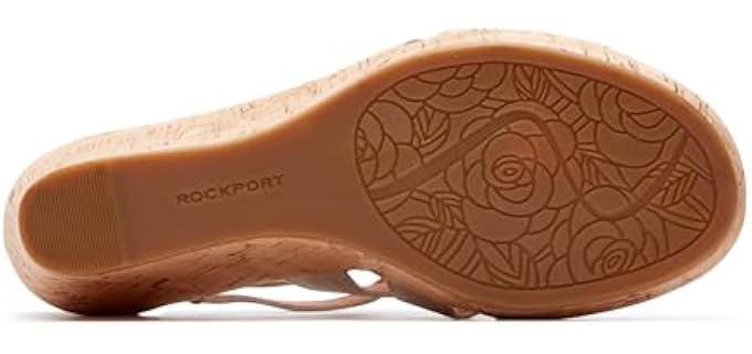 Rockport Women's Briah - Wide Width Wedge Dress Sandal