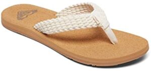 Roxy Women's Beach - Classic Cork Flip Flops