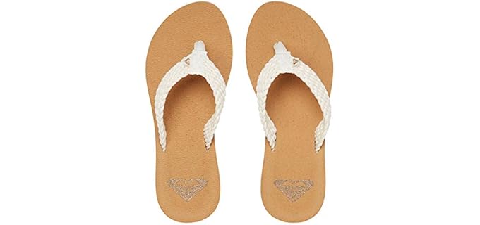 Roxy Women's Beach - Classic Cork Flip Flops