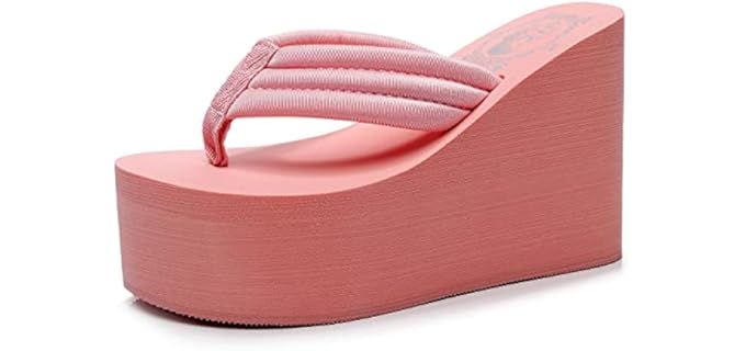 Chunky Women's Wedge - Platform Flip Flops