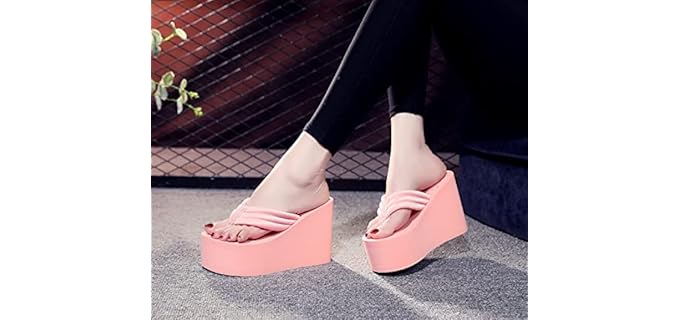 Chunky Women's Wedge - Platform Flip Flops
