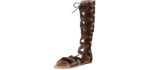 Sandalup Women's Knee HIgh - Gladiator Sandal