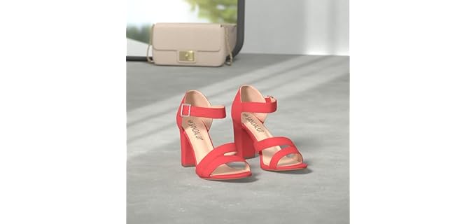 Sandalup Women's Chunky - Comfortable Block Heel Sandals